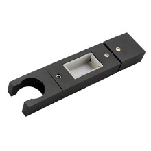 Square Gooseneck Twin Rail Shower Body
